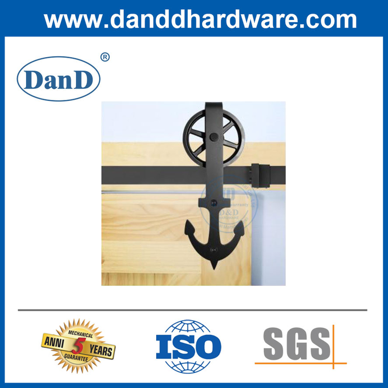 American Anchor Type Barn Door Hardware Rail Sliding Door Sliding Door Guide Rail Track kit-DDBD014
