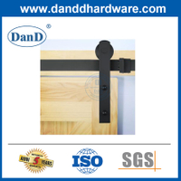 Barn Door hardware J Shaped Rail Complete Sliding Door Sliding Pulley Accessories-DDBD013