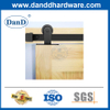 Double Single Wooden Doors Barn Door Rail Black Steel Hardware Track-DDBD002