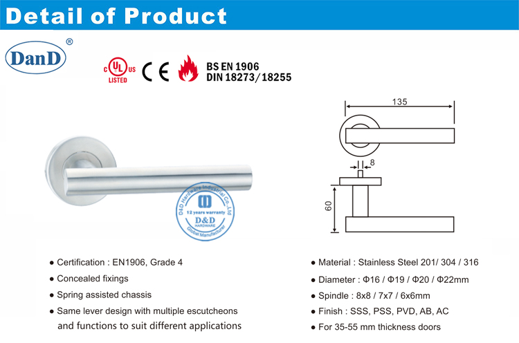 03 Door Lever Handle-DDTH009