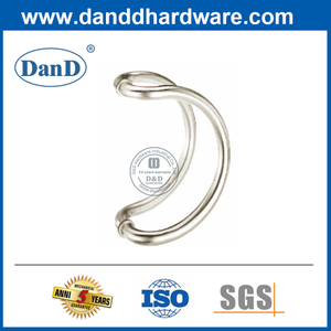 D shape stainless steel door pull handle for commercial doors