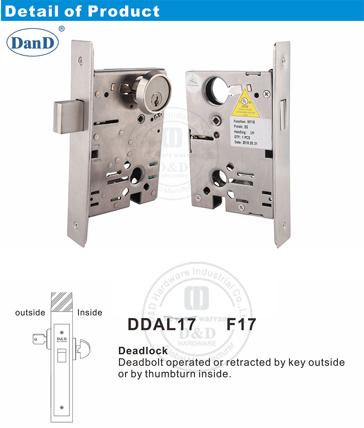 F17-ANSI Deadbolt Door Lock-D and D Hardware