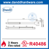 SUS304 Design Hardware Touch Bar Vertical Rod Exit Device-DDPD002
