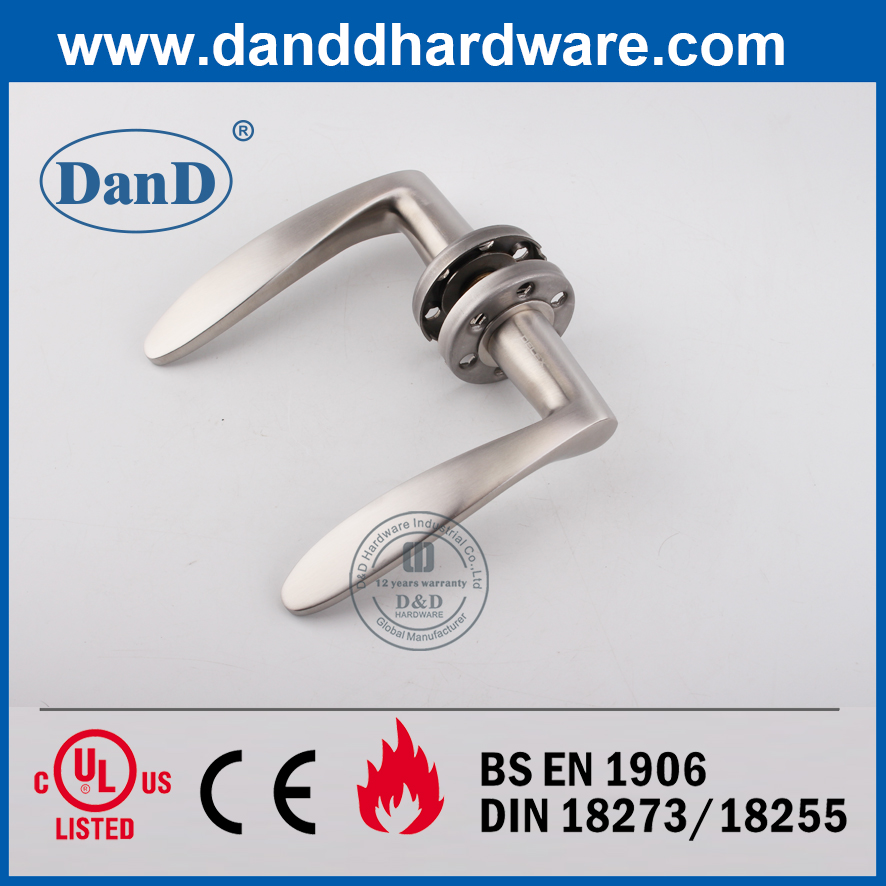 Stainless Steel Grade 304 Best Solid Lever Bedroom Door Handle-DDSH040