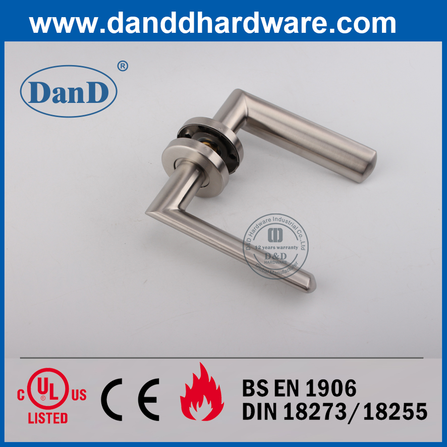 SS304 High Security Mortise Lock Solid Lever Door Handle-DDSH043