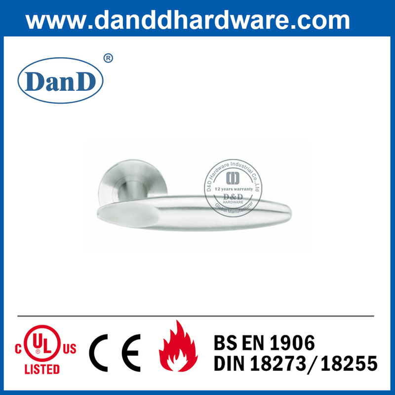Best New Design SUS304 Solid Lever Main Door Handle-DDSH020