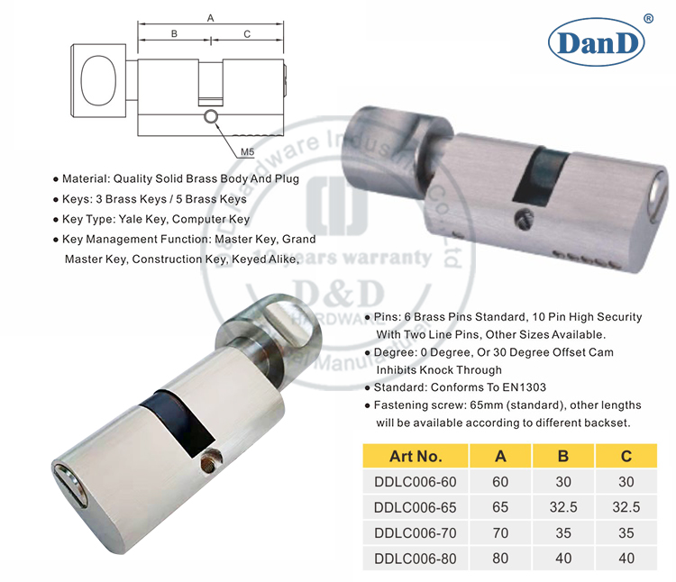 Door Lock Cylinder-D&nbsp;and&nbsp;D&nbsp;Hardware