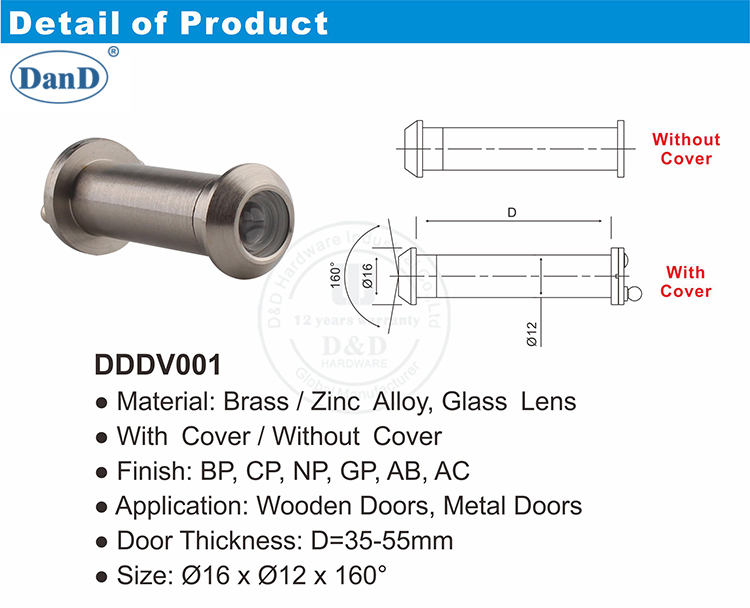 Front Door View Hole-D and D Hardware