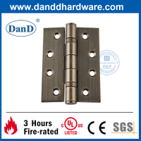 4 Inch SS201 Antique Brass Fire Rated Hinge for Wooden Door-DDSS001-4X3X3