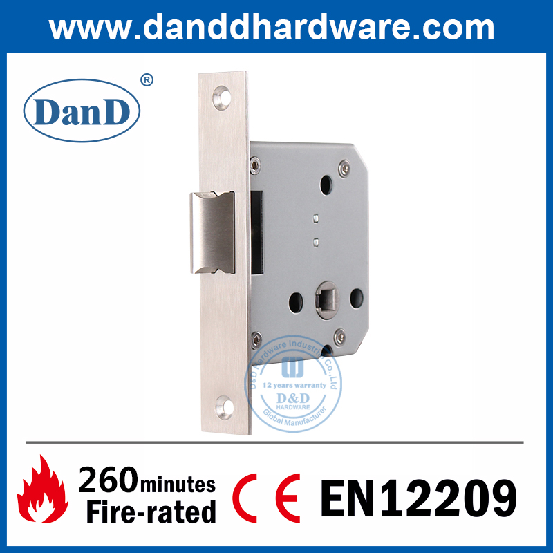 Euro Stainless Steel 304 Roller Bolt Mortise Lock for Internal Door-DDML030