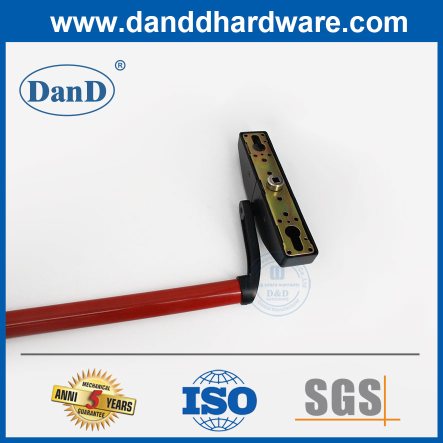 Commercial Exit Device Panic Bar Steel Red Black Exterior Panic Exit Device-DDPD036