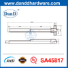 1 Point Latching Stainless Steel Panic Bar UL305 Door with Panic Hardware-DDPD025