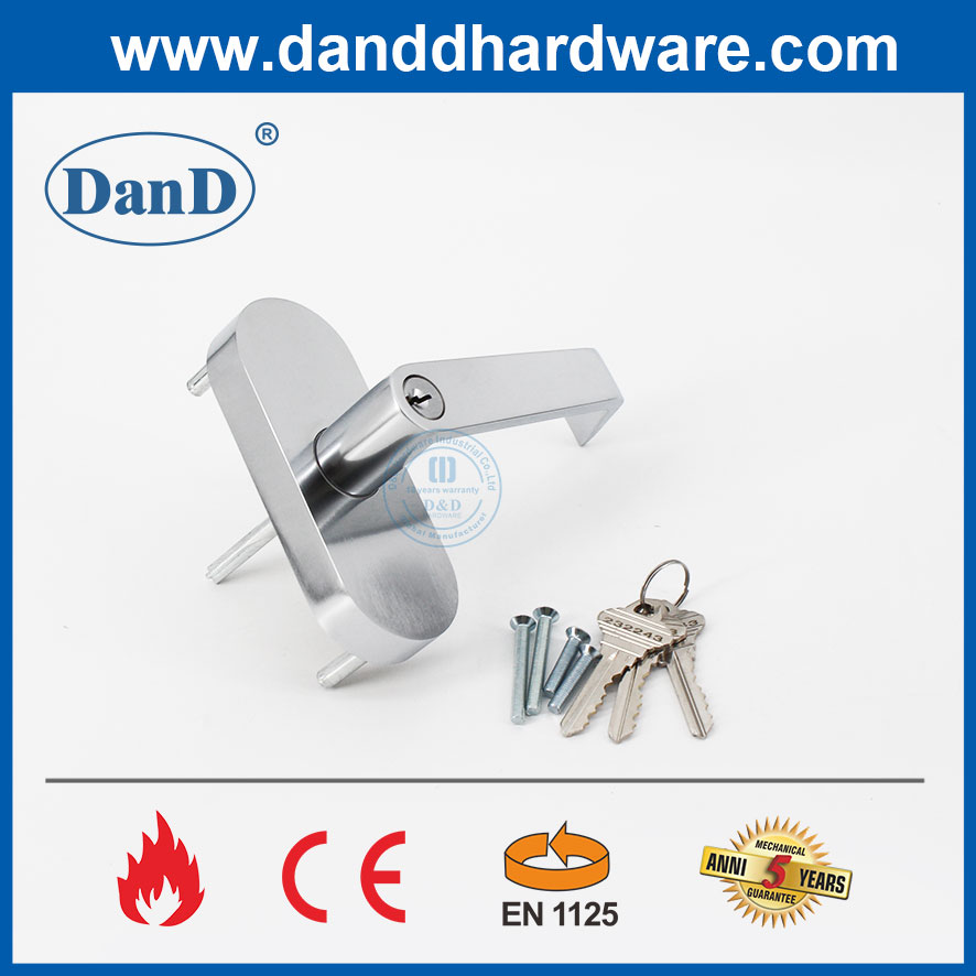 CE EN1125 Device Fire Rated Escutcheon Lever Trim Handle for Exit Door-DDPD042