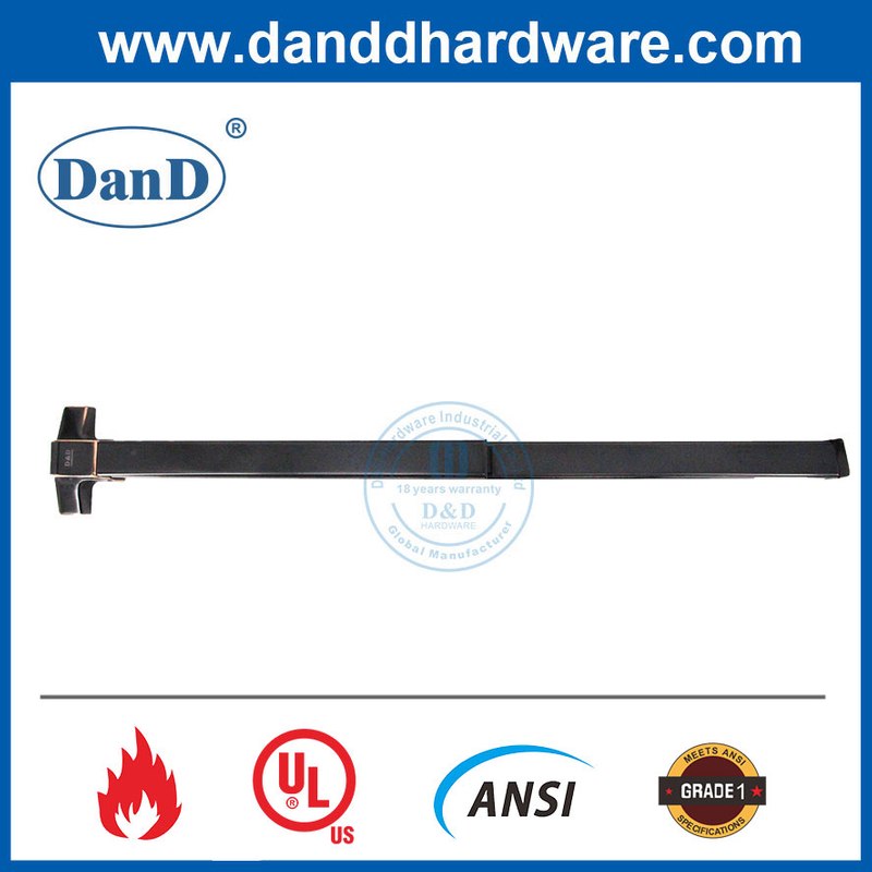 ORB Black UL Fire Rated Emergency Door Panic Lock Bar Exit Device-DDPD003
