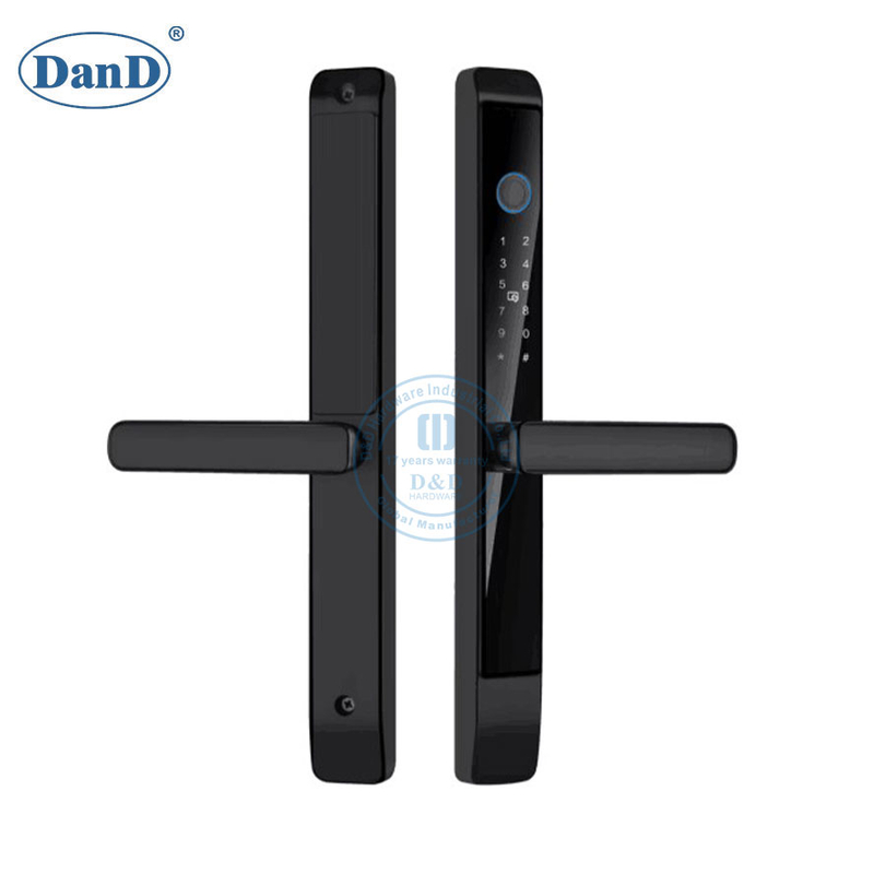 Aluminium Alloy Password Narrow Smart Fingerprint Door Lock with Mortise Lock-DDFL101