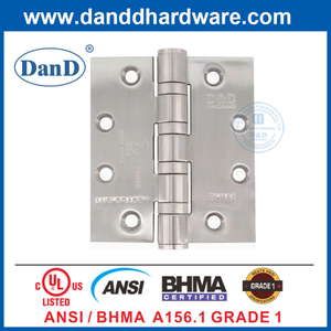 ANSI Grade 1 BHMA Heavy Duty 5 Inch Stainless Steel Door Hinges-DDSS001-ANSI-1-5X4.5X4.8