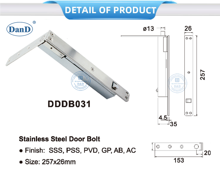 Stainless Steel Door Bolt