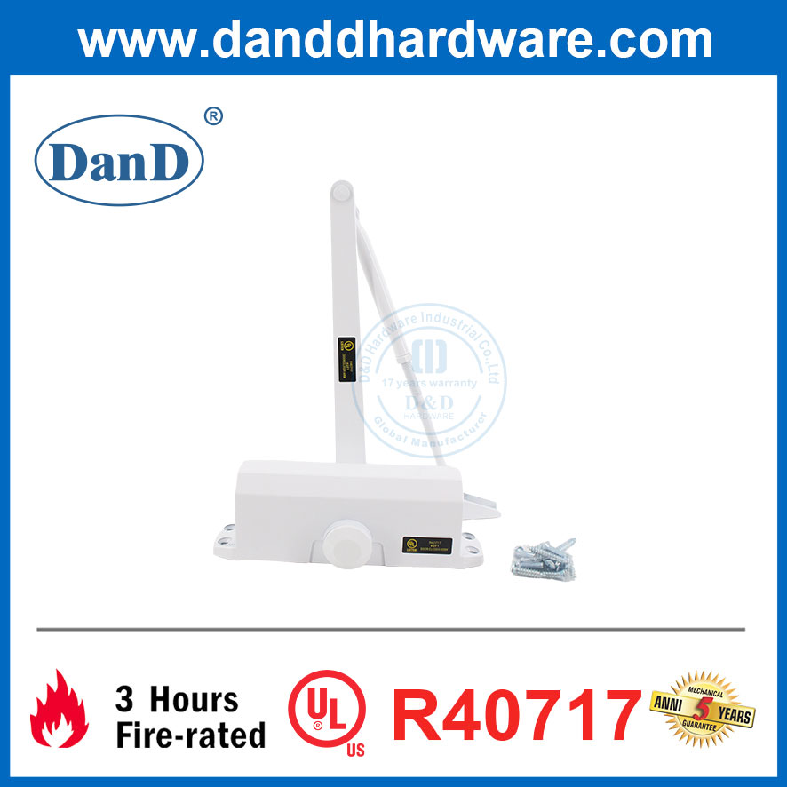 High Quality UL Certificate Light & Medium Duty Fireproof Aluminum Alloy Exterior Door Closer-DDDC056