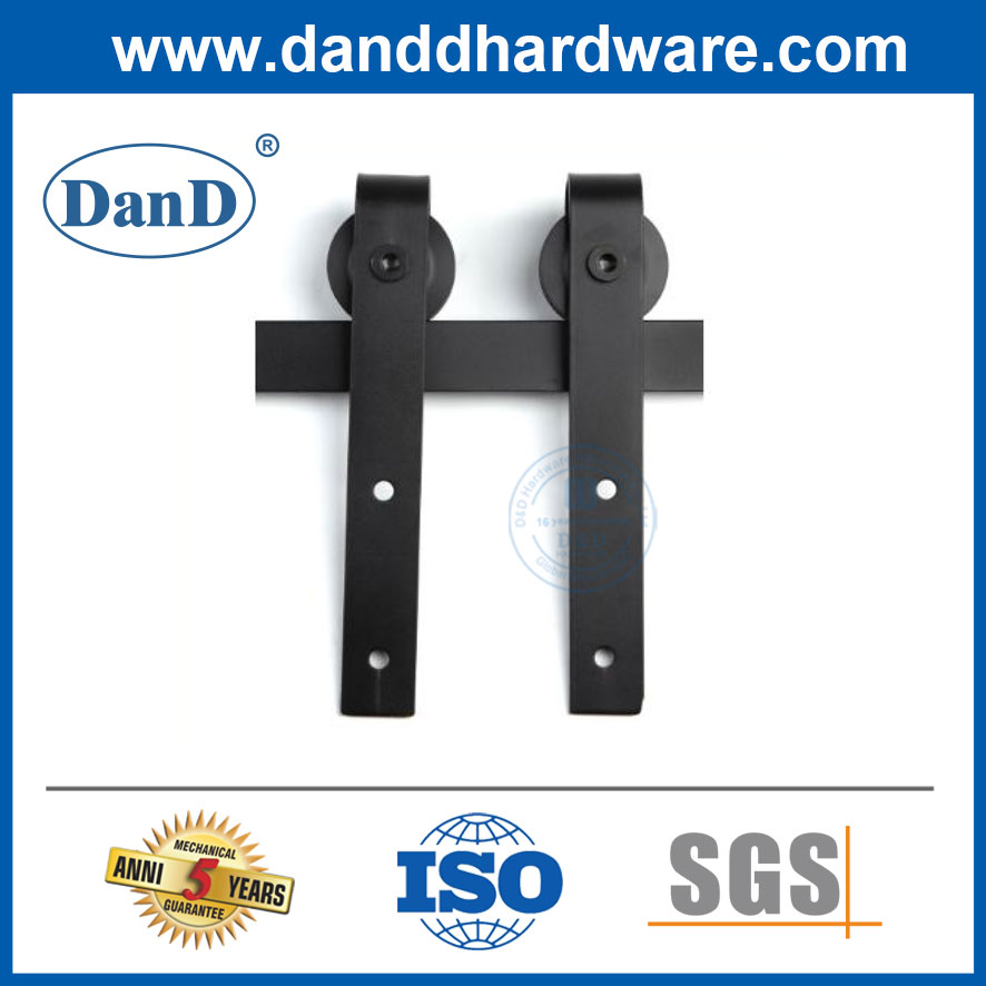 Competitive Manufacturer Modern Matte Black Barn Door Hardware Slide-DDBD001
