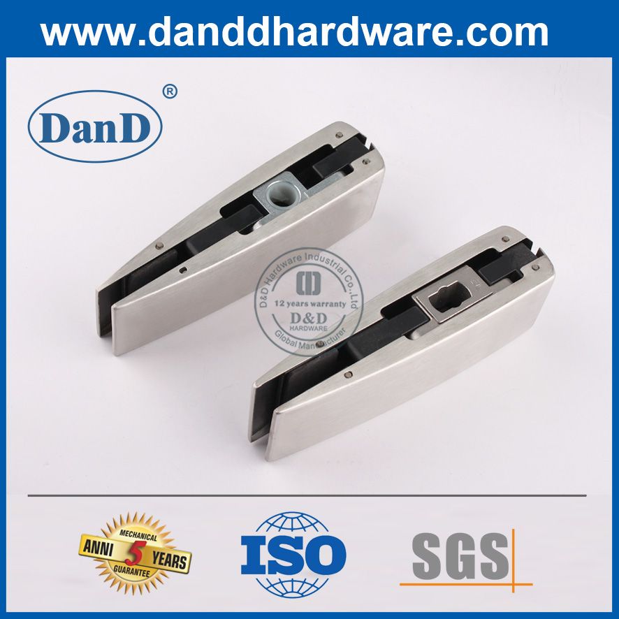 SUS304 High Quality Top Patch Fitting for Double Glass Door-DDPT007