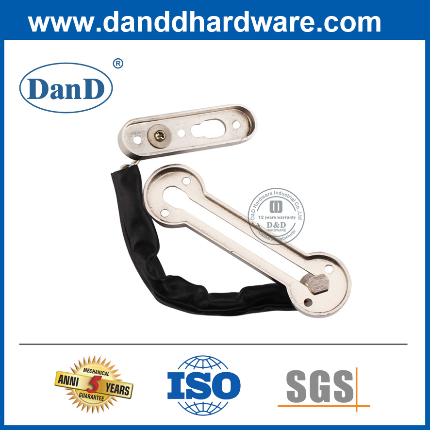 High Quality Zinc Alloy Satin Nickel Finish Main Door Chain-DDDG003