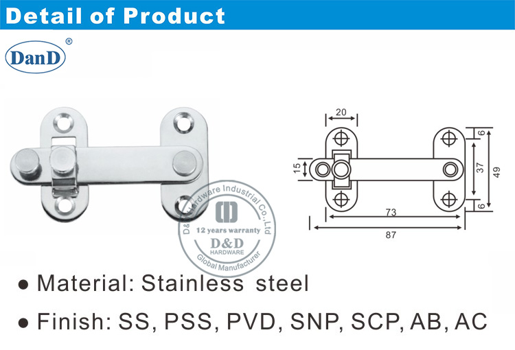 Stainless Steel Security Door Guard-D and D Hardware