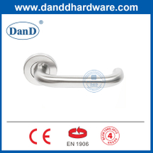 Silver Satin Stainless Steel Entry Door Handles with EN1906 Grade 4-DDTH001