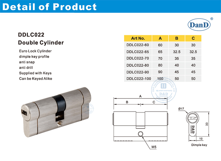 High Security Lock Cylinder