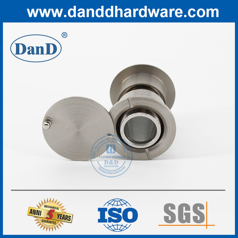 Satin Nickel Hotel Entry Door Security Peephole with CoverDDDV003