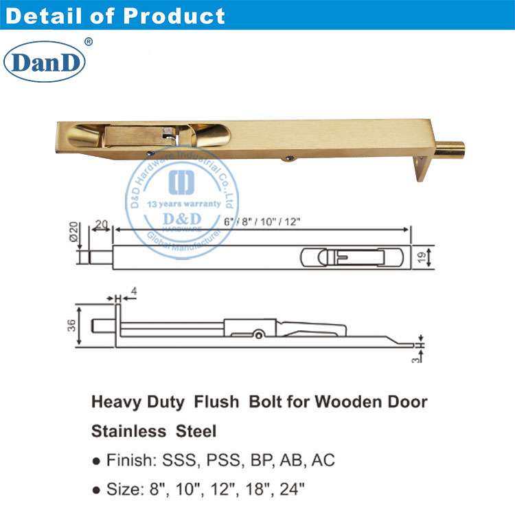 flush bolt lock