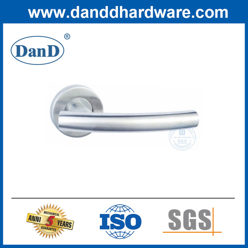 Modern Home Security Stainless Steel Durable Hollow Lever Fancy Door Handles-DDTH013