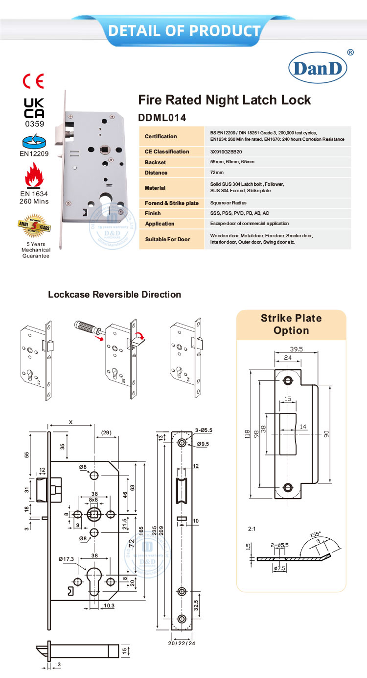 Front Door Security Lock