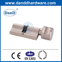 Factory Price Euro Profile Solid Brass Mortise EN1303 Door Lock Cylinder-DDLC001-70mm-SN