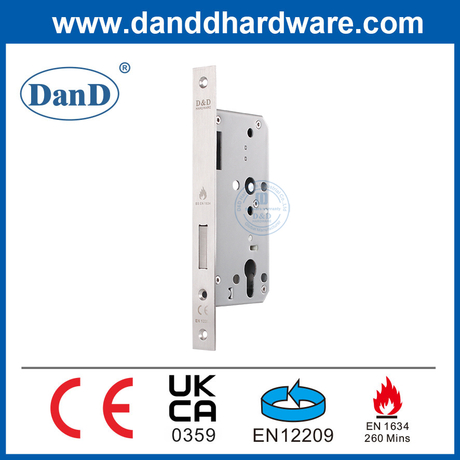 EN12209 Fire Rated Front Door Deadbolt Bolt Mortise Lock Body-DDML013-5572