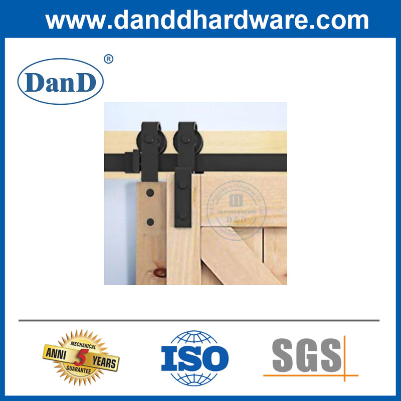 American Style Barn Door Hardware Overlapping Door Sliding Door Track Pulley Lift Pulley Slide Rail-DDBD020