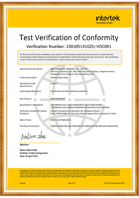 ANSI GRADE 1 4.5 inch DOOR HINGE