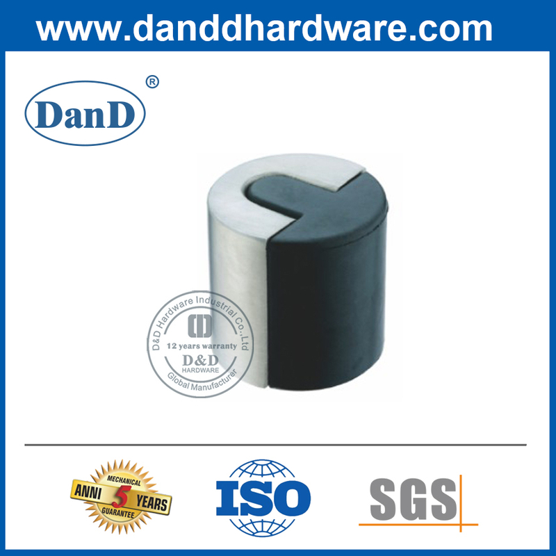 Stainless Steel Rubber Door Stop for External Door-DDDS012