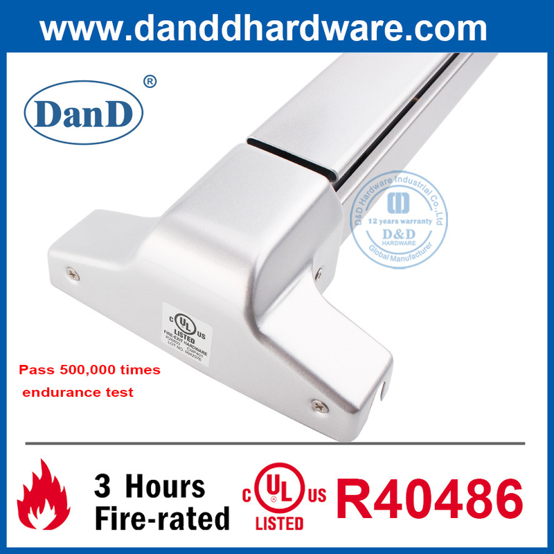 UL ANSI Grade 1 SS304 Vertical Rod Emergency Exit Door Push Bar-DDPD004 ...