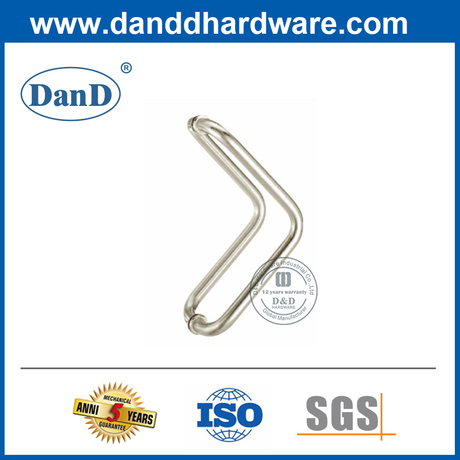 90 Degree SUS304 Back to Back Pull Handle for Front Door-DDPH012
