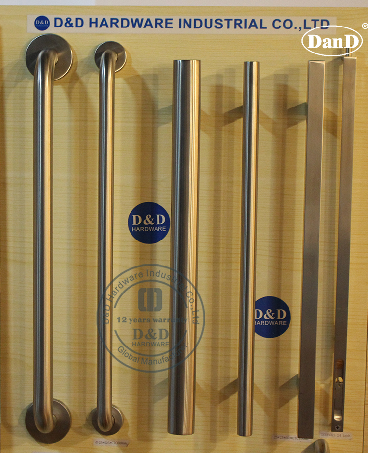 Stainless Steel 304 Mitred Pull Handle for Office Building -DDPH002