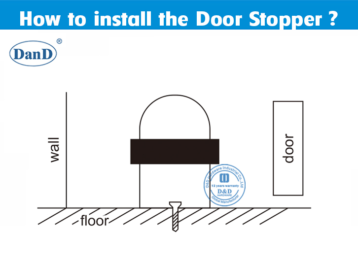 Rubber Floor Mounted Door Stop-D and D Hardware