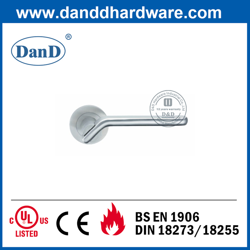 Stainless Steel Grade 304 Best Solid Lever Bedroom Door Handle-DDSH040
