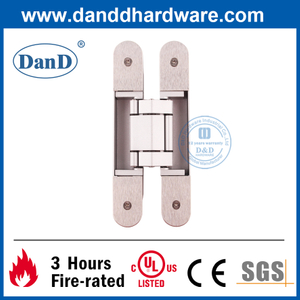 Zinc Alloy Silver 3D Concealed Door Hinge for Heavy Door-DDCH008-G80