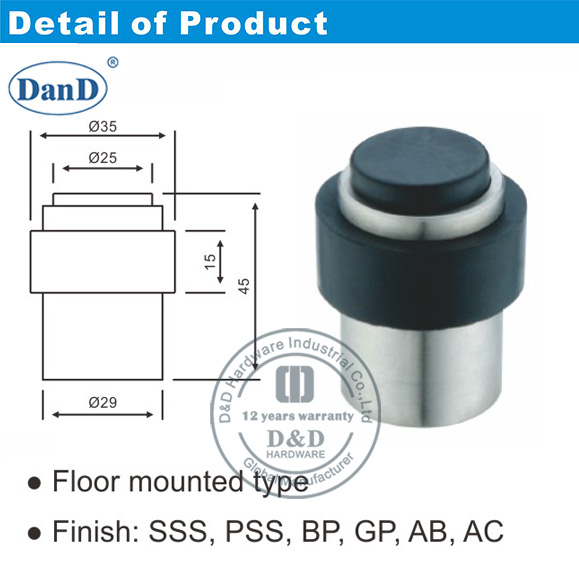Rubber Door Stop-D and D Hardware