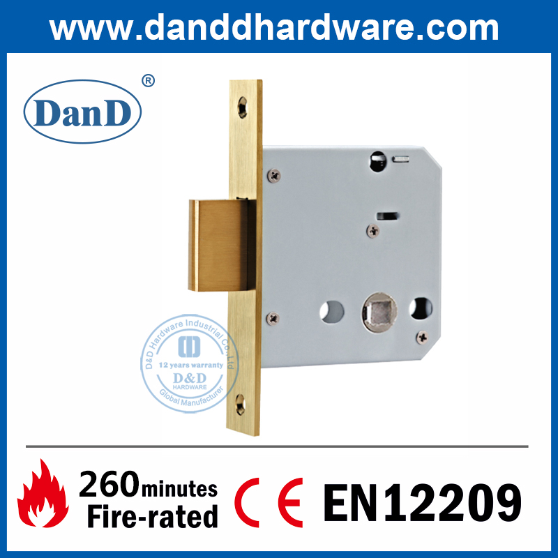 Solid Stainless Steel 304 Deadbolt Lock Body for Toilet Door-DDML029-B
