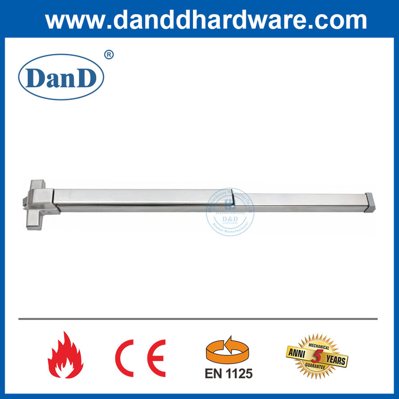 CE EN1125 Panic Exit Device Rim Type Push Bar with EN1634 Fire Rated-DDPD003