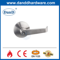 Stainless Steel En1634 Fire Rated Escutcheon Lever Trim Handle for Exit Door-DDPD012