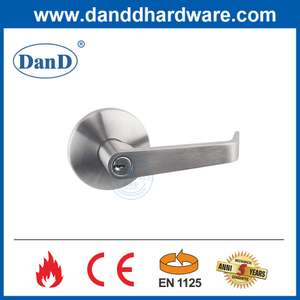 Stainless Steel En1634 Fire Rated Escutcheon Lever Trim Handle for Exit Door-DDPD012