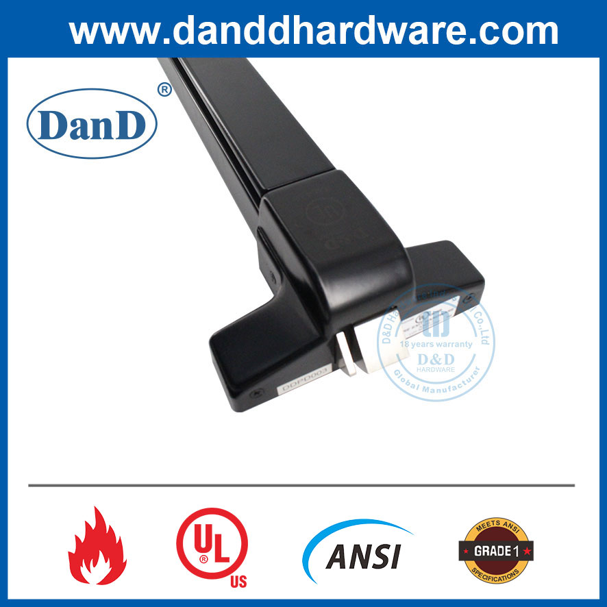 SS304 Black Fire Exit Hardware UL Listed Panic Lock Exit Bar-DDPD003