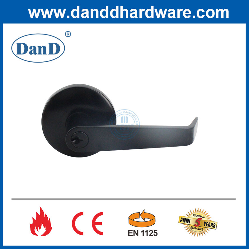 OEM Black Color CE EN1125 External Door Handle Lever Trim Lock-DDPD012